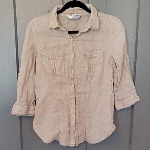 Marks And Spencer Autograph 100% Linen Top